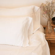 2x Hotel Pillows & Pillowcase Set (Down Feather) - FluffCo | Hotel Comfort