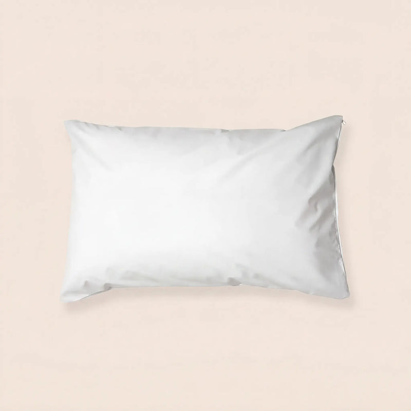 FluffCo Pillow Protector — white 300TC cotton product shot