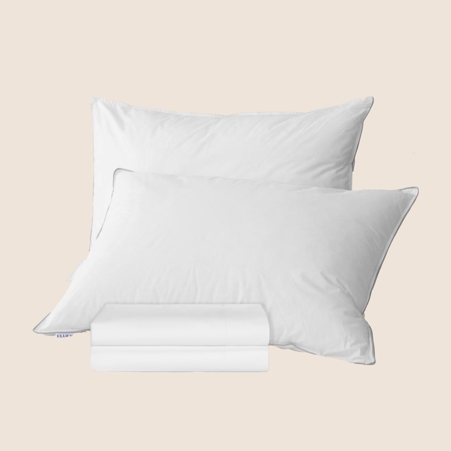 2x Pillows + Pillowcase (Down Alt.)