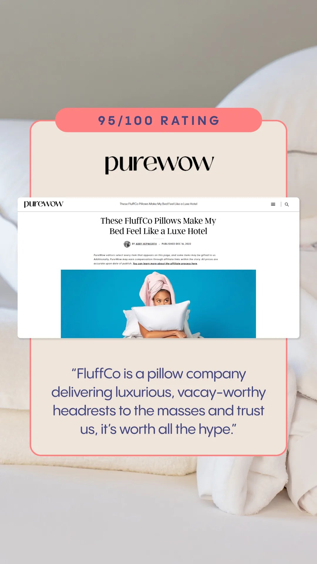 PureWow 95 out of 100 rated badge