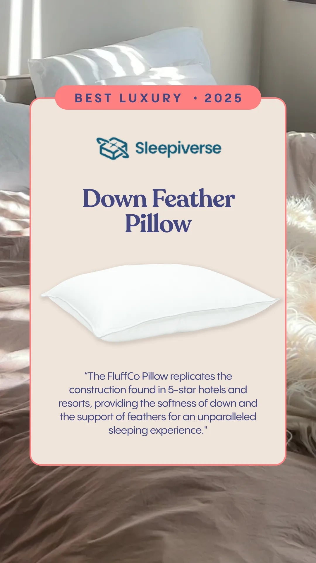 Sleepiverse Best Luxury Pillow badge